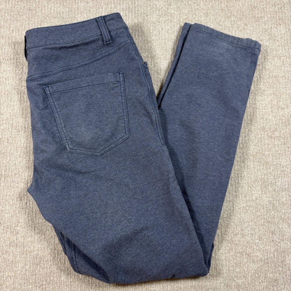 Lululemon‎ Commission Pants Skinny True Blue Warpstreme Men's Size 33x32
